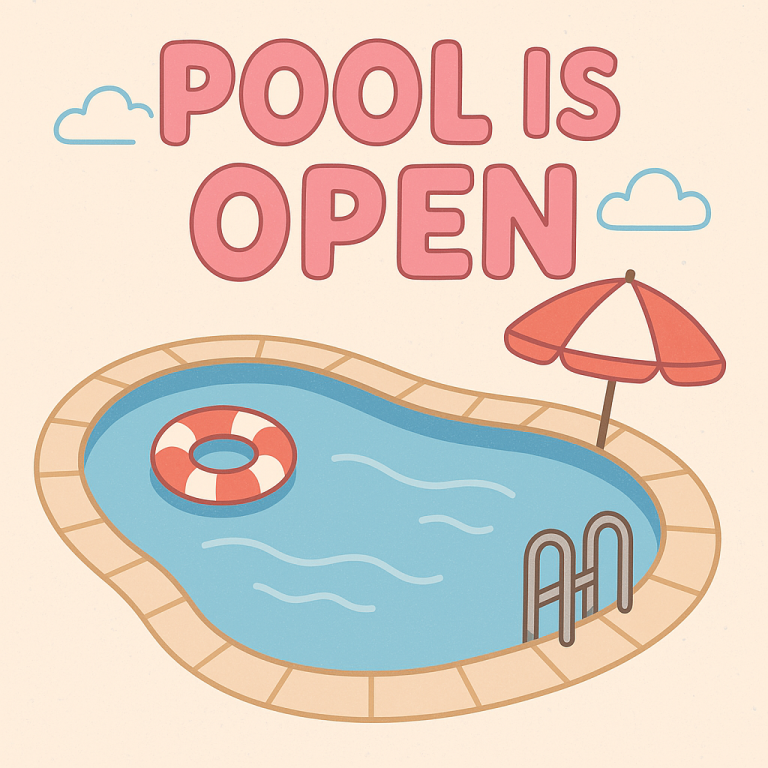 Pool is Now Open! ☀️
